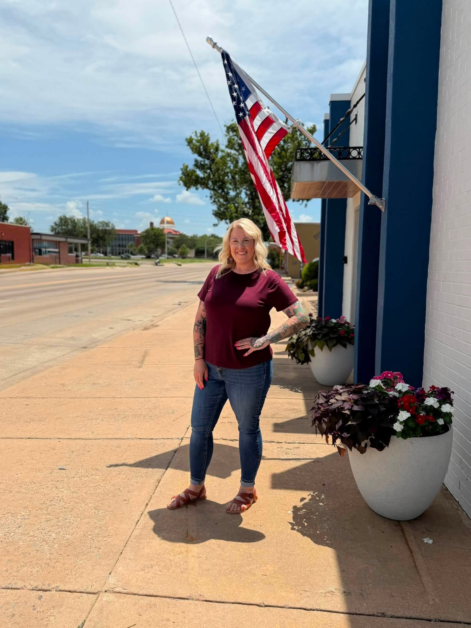 Kent James Family Insurance Agency exterior in downtown Lawton