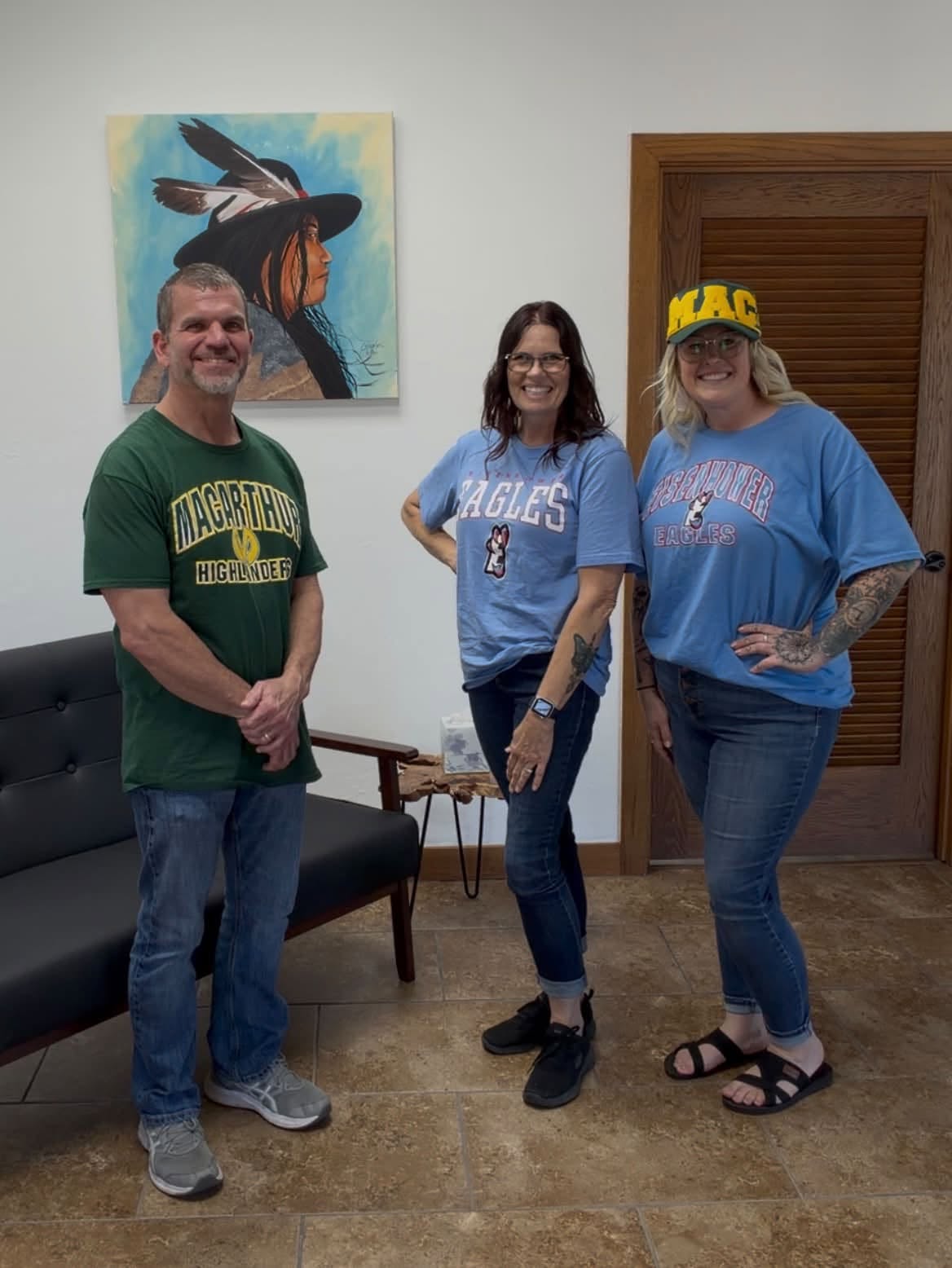 Kent James Family Insurance Agency team in the office